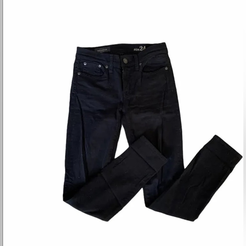 JCREW Toothpick Super Skinny Black Jean Pants. NWT - Picture 4 of 7